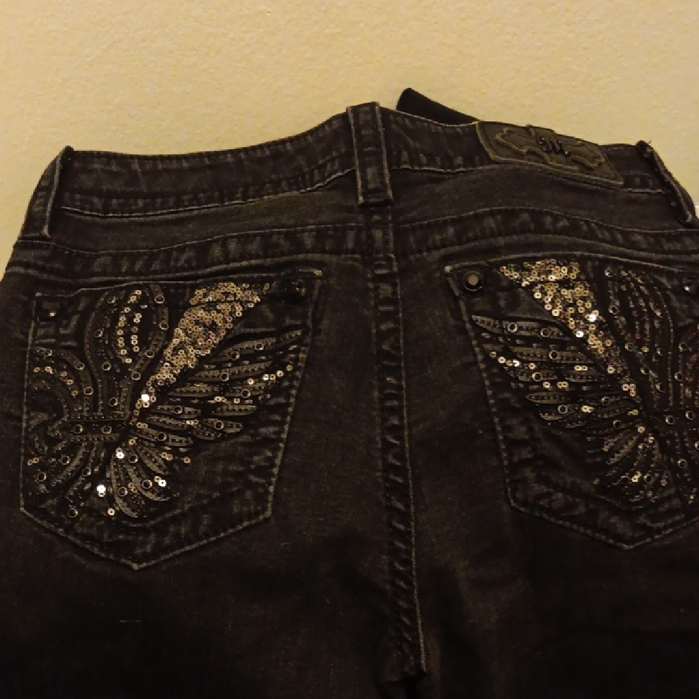 Stylish Black Miss Me Embellished Jeans